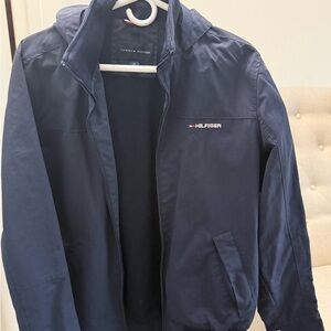 Tommy Hilfiger Men's Dark Blue Windbreaker